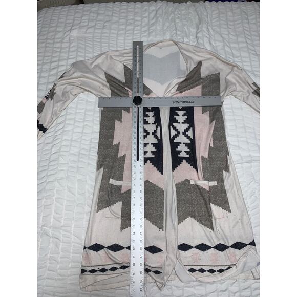 Women’s Aztec Open Front Tribal Print Cardigan Size 2XL - Picture 5 of 8